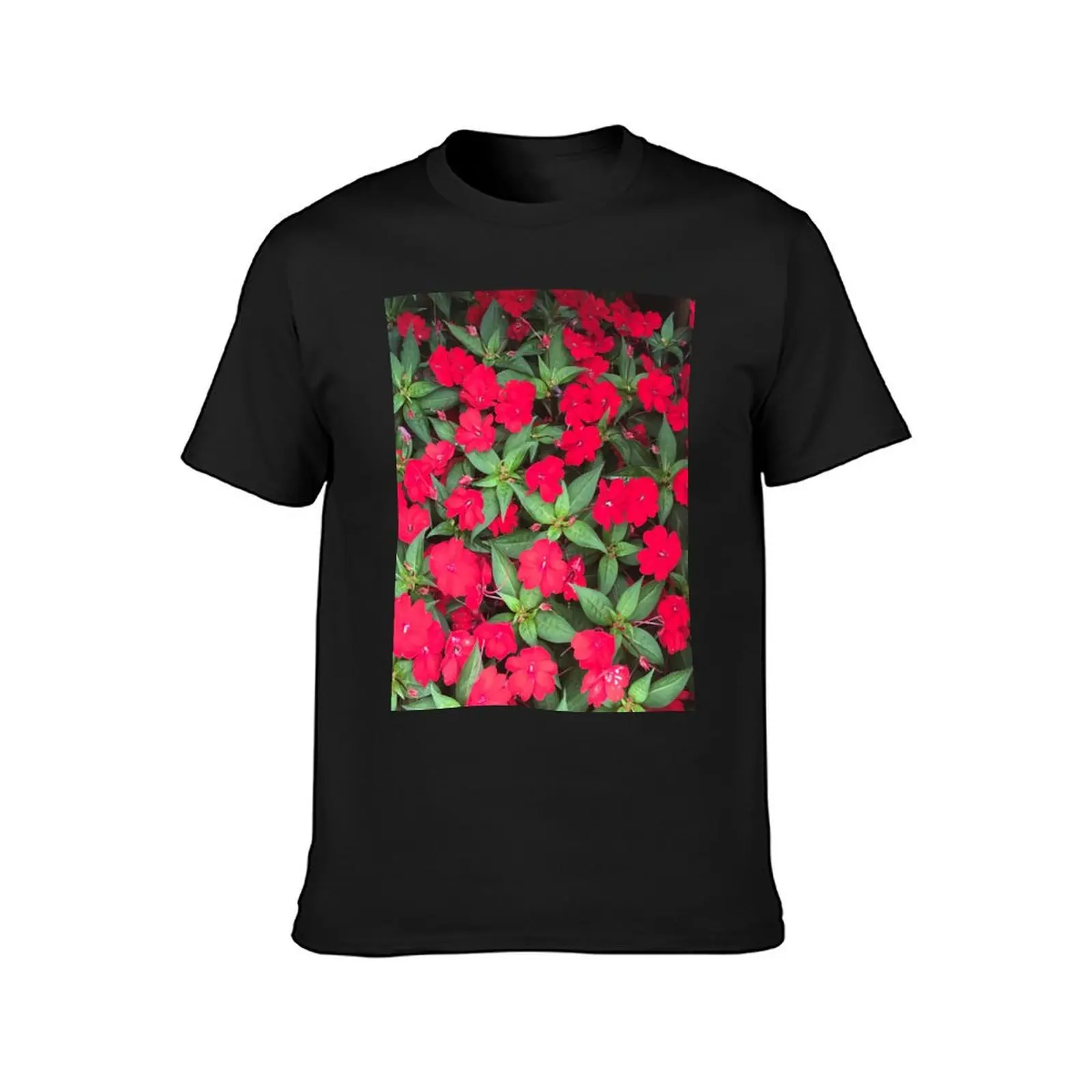 Brilliant Red Impatience in Bloom T-Shirt plus sizes cute tops Blouse men graphic t shirts