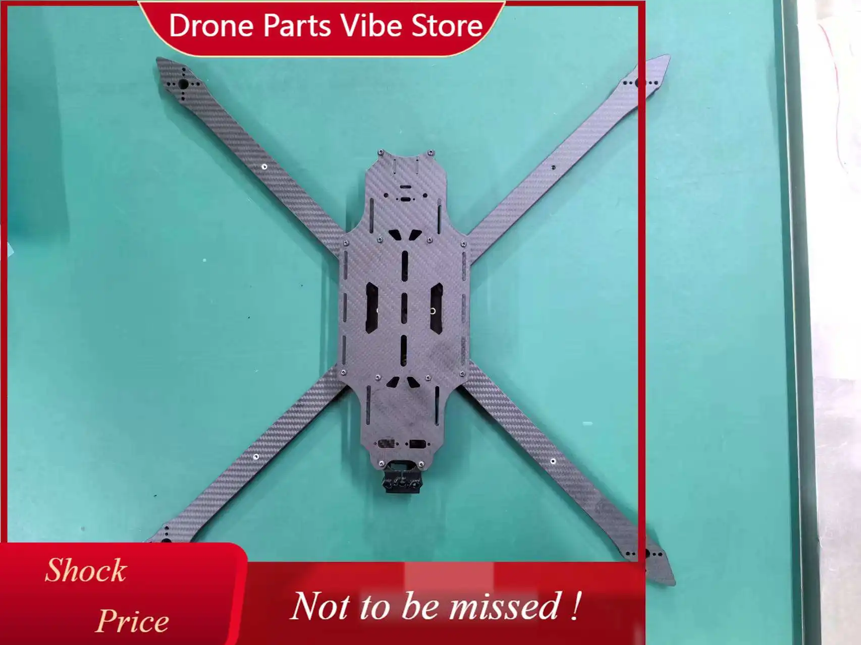 

Рама для FPV-дрона DPShuhang Mark 13/15 дюймов (600 мм/647 мм), толщина лучей 10 мм, для кроссинг-дронов и фристайл-моделей на радиоуправлении