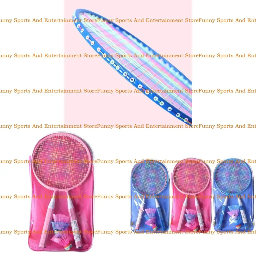 

C4DE Kids Badminton Racket Kids Badminton Racquet с 4 Shuttlecocks, Carning Bag