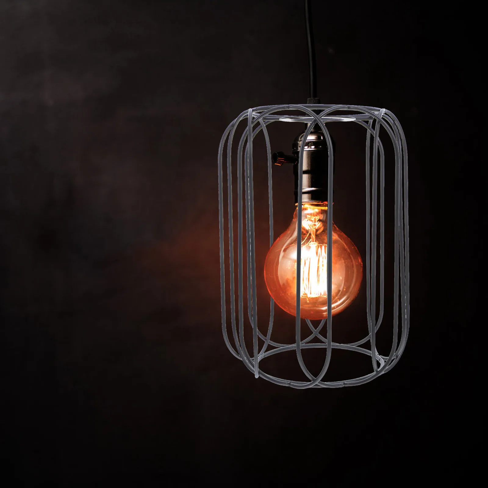 

Metal Lamp Shade Industrial Cage Design Vintage Rustic Pendant Lighting For Kitchen Bedroom Cafe Floor Table Lights Decor
