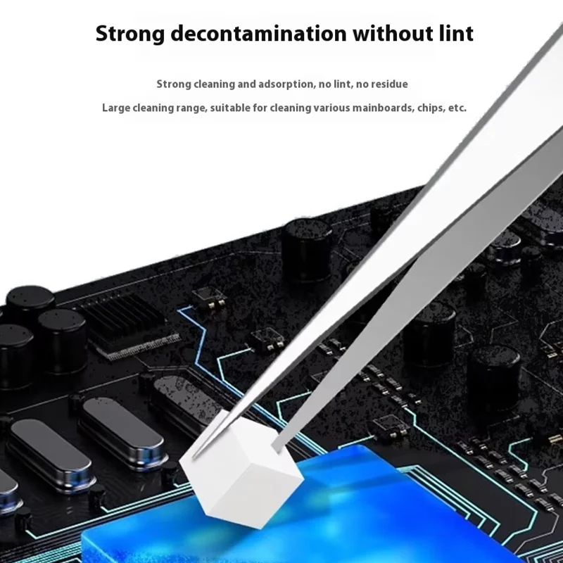 TE-P3 500 قطعة/صندوق نانو تنظيف الإسفنج للهاتف المحمول اللوحة الأم شاشة رقاقة إطار الكاميرا إزالة الغراء تنظيف الإسفنج