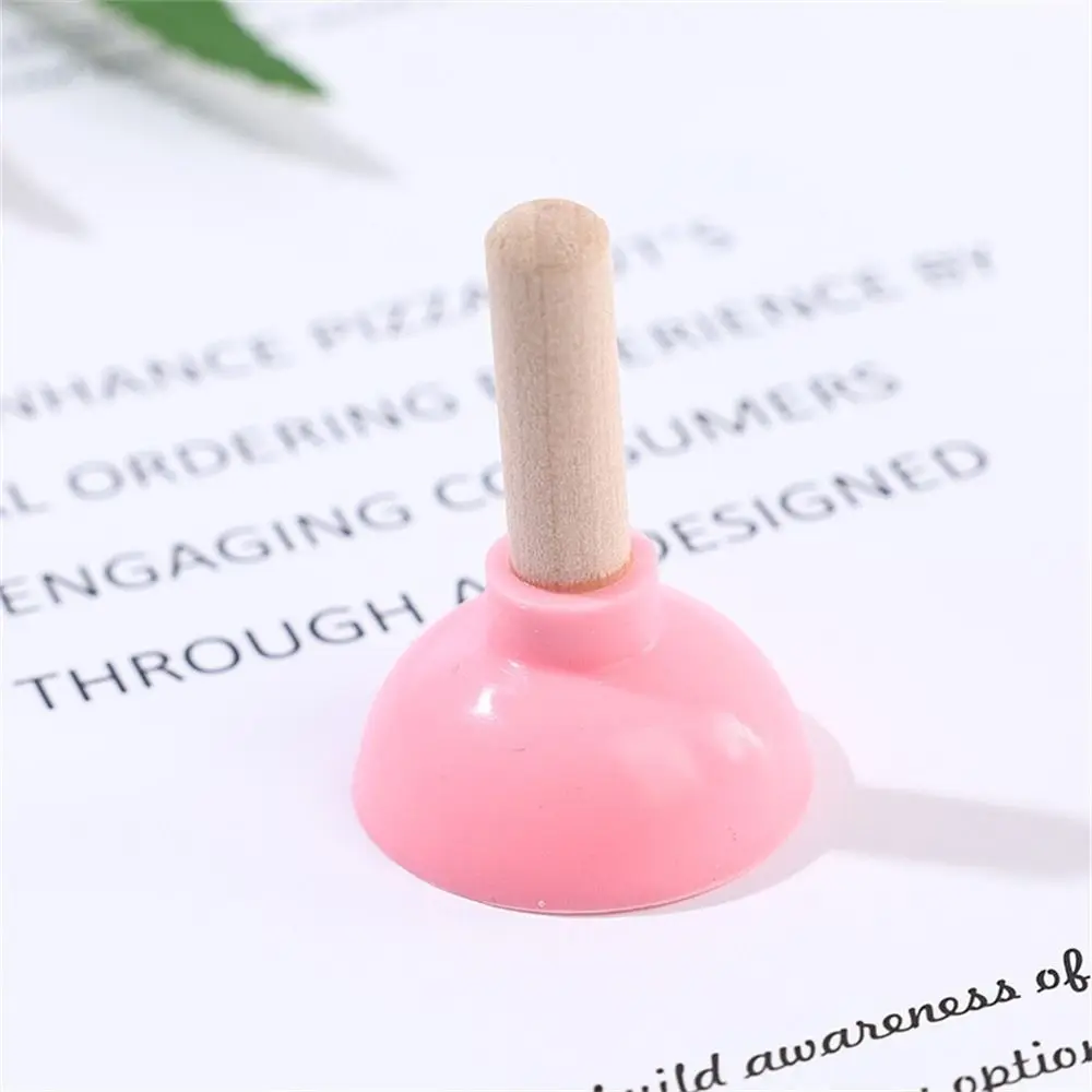 Mini Tiny Plunger Magic Inspired Looking Close-Up Toilet Shape Phone Holder Mentalism Light Weight Toilet Sucker Stand For Card