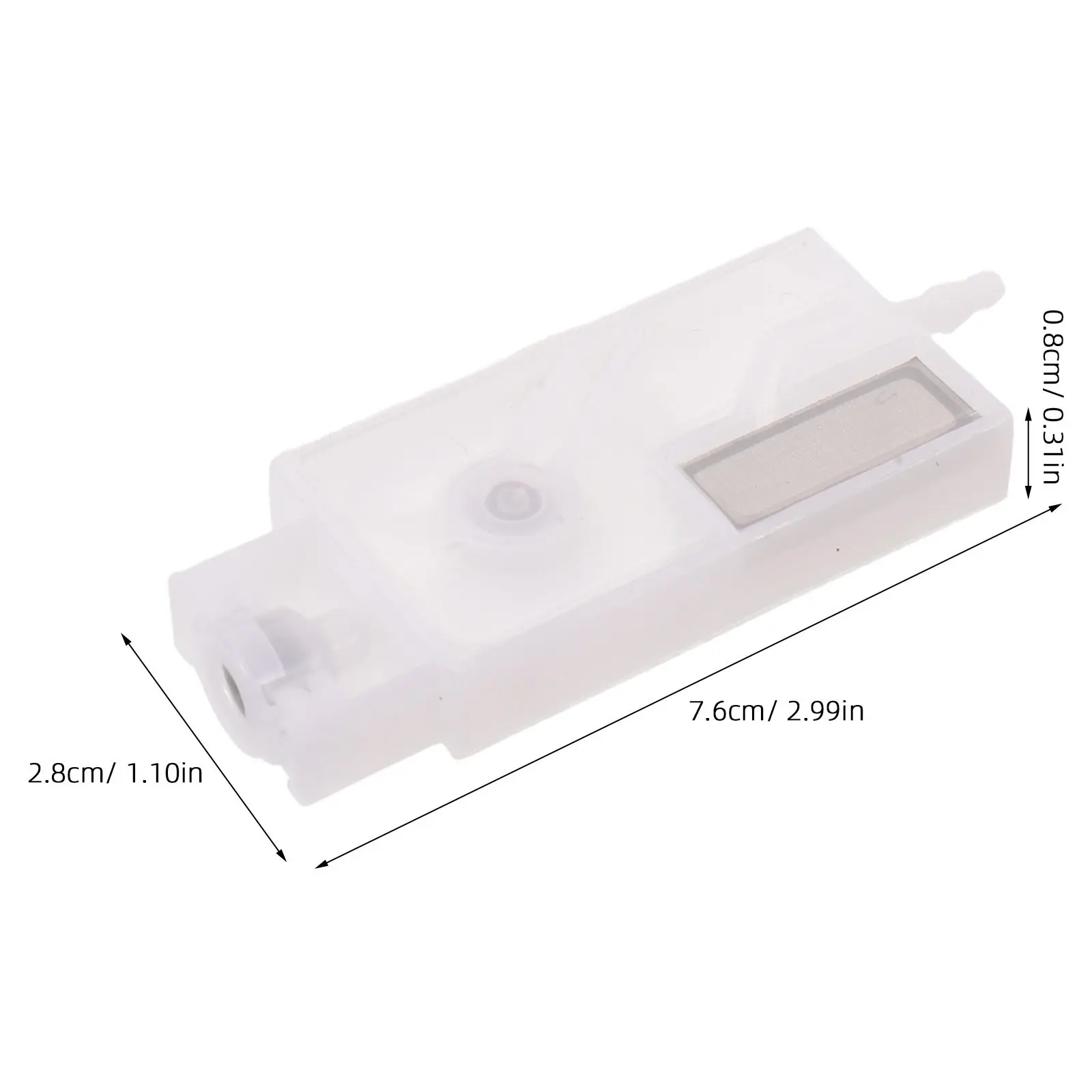 2Pcs Inkjet Damper Replacement Stable Flow Ink Supply System Damper Compatible with 4x3mm Tubing Prevent Printhead
