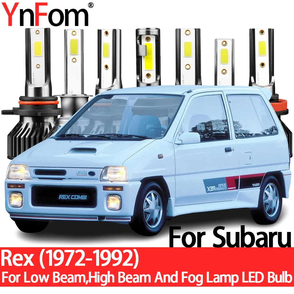 

YnFom For Subaru Rex 1972-1992 Special LED Headlight Bulbs Kit For Low Beam,High Beam,Fog Lamp,Car Accessories