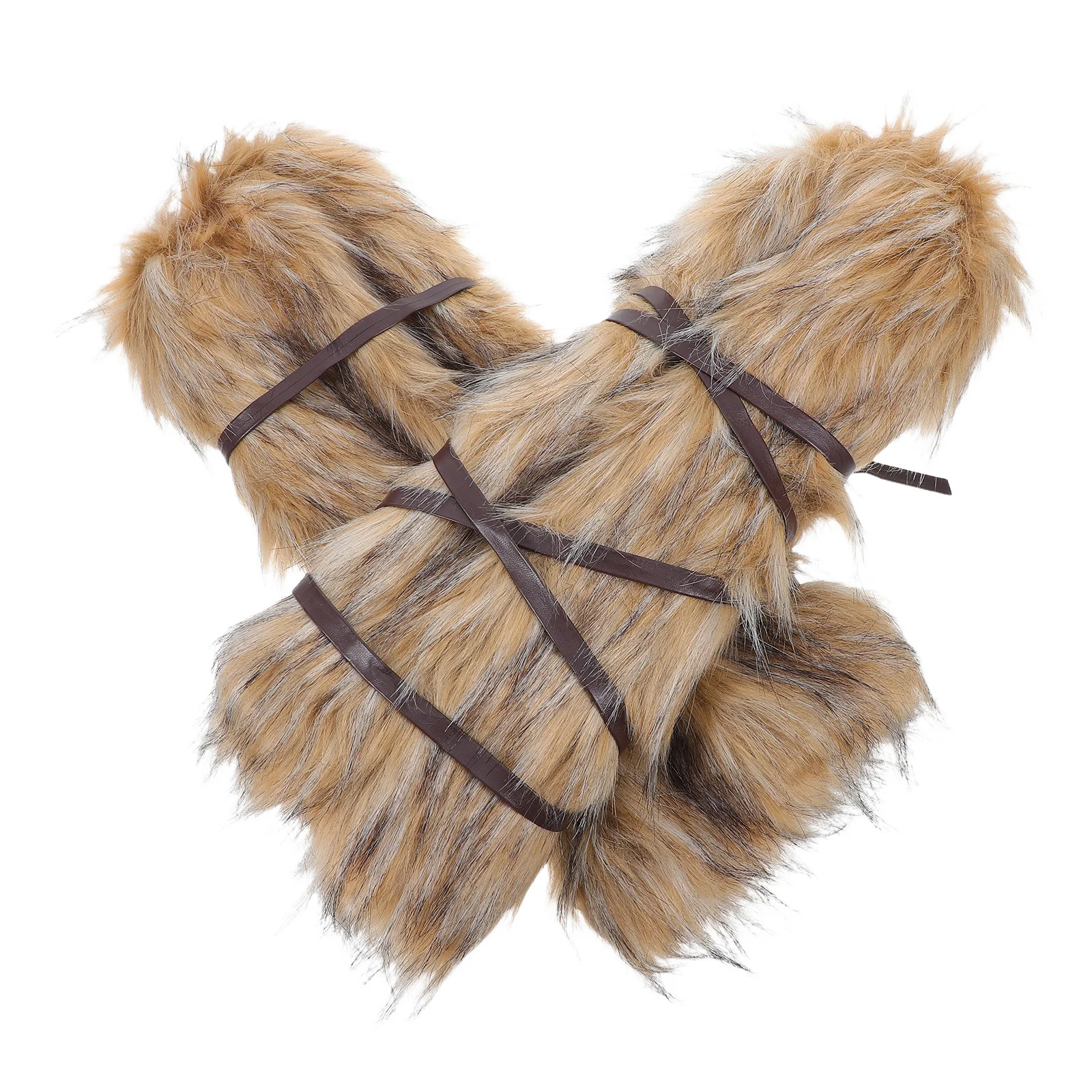 

1 Pair Faux Leg Warmers Viking Style Nordic Costume Accessories Unisex Medieval Leg Gaiters For Cosplay Halloween Renaissance