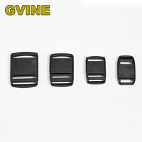 1pcs 25mm 38mm 50mm Black Plastic Release Magnetic Buckle for Belts Sports Bag Luggage Backpack Strap Adjustable Clip Buckle