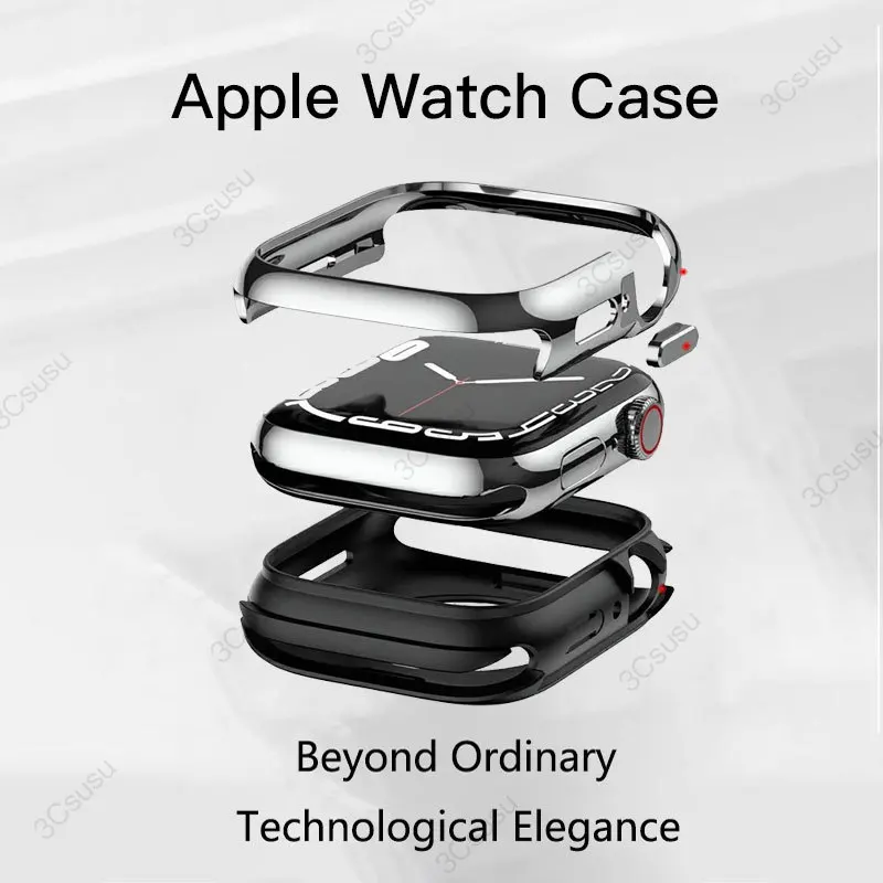 SwitchEasy Modern Odyssey Aluminum Alloy Case Metal + TPU Apple Watch Case For apple watch 9 iwatch 8 7 SE 45mm 41mm 44mm 40mm