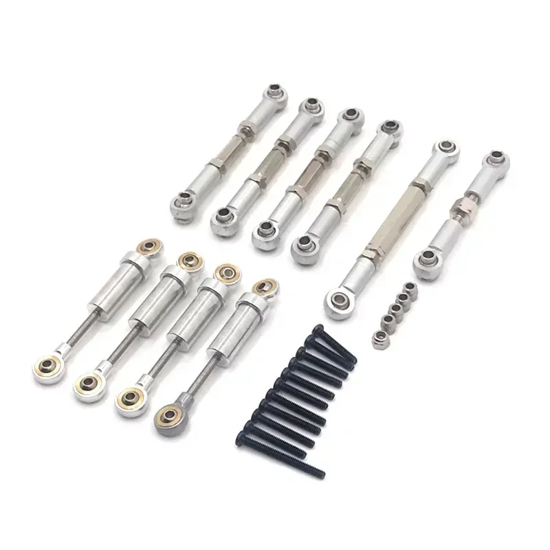 FMS 1/24 Xiaoqi FCX24 RC Car Accessories Metal Upgrade Shock Absorber Tie Rod Steering Linkage