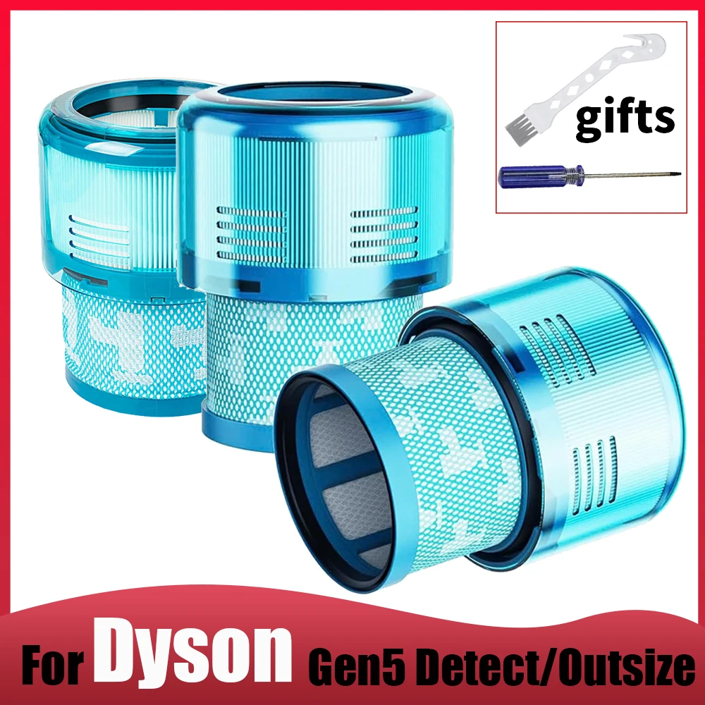 For Dyson Gen5 Detect / Outsize Vacuum Cleaner Rear Filter Replacement Parts, Washable & Reusable Accessories