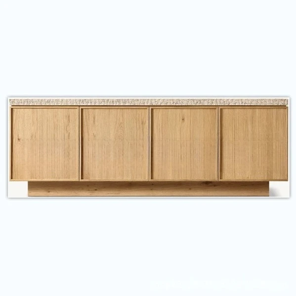 

American solid wood high-end luxury side cabinets, restaurant lockers, desktop marble design