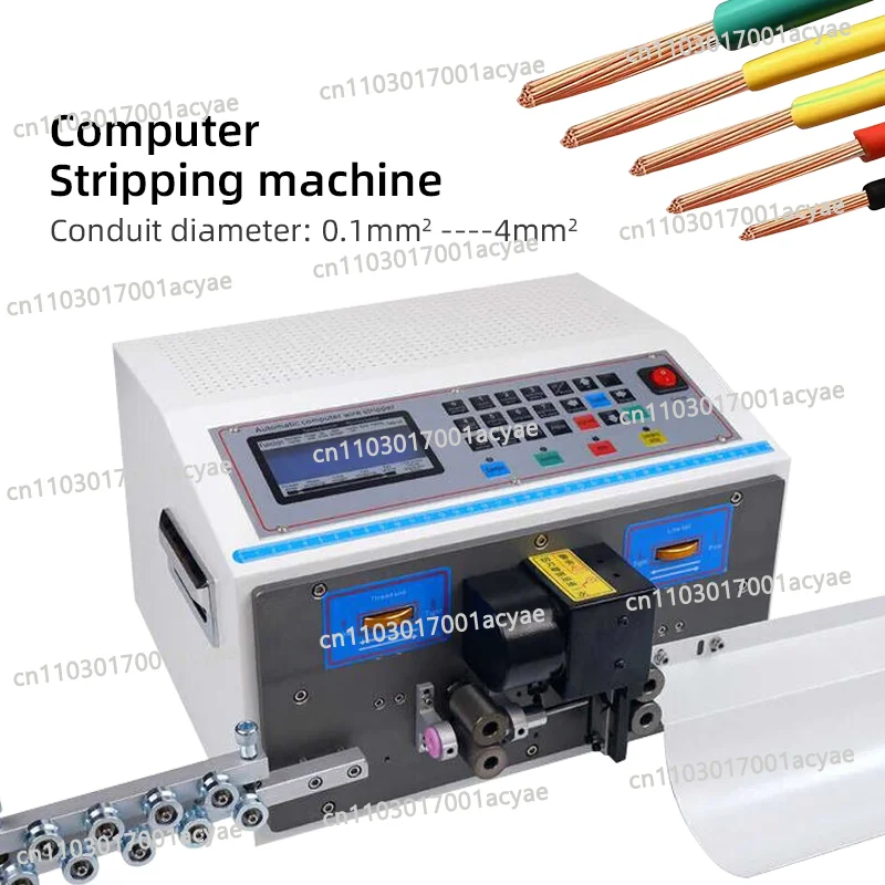 Latest Automatic Computer Wire Stripping Machine Peeling Skinning Cutting Cable Stripper 32-bit Intelligent Control System