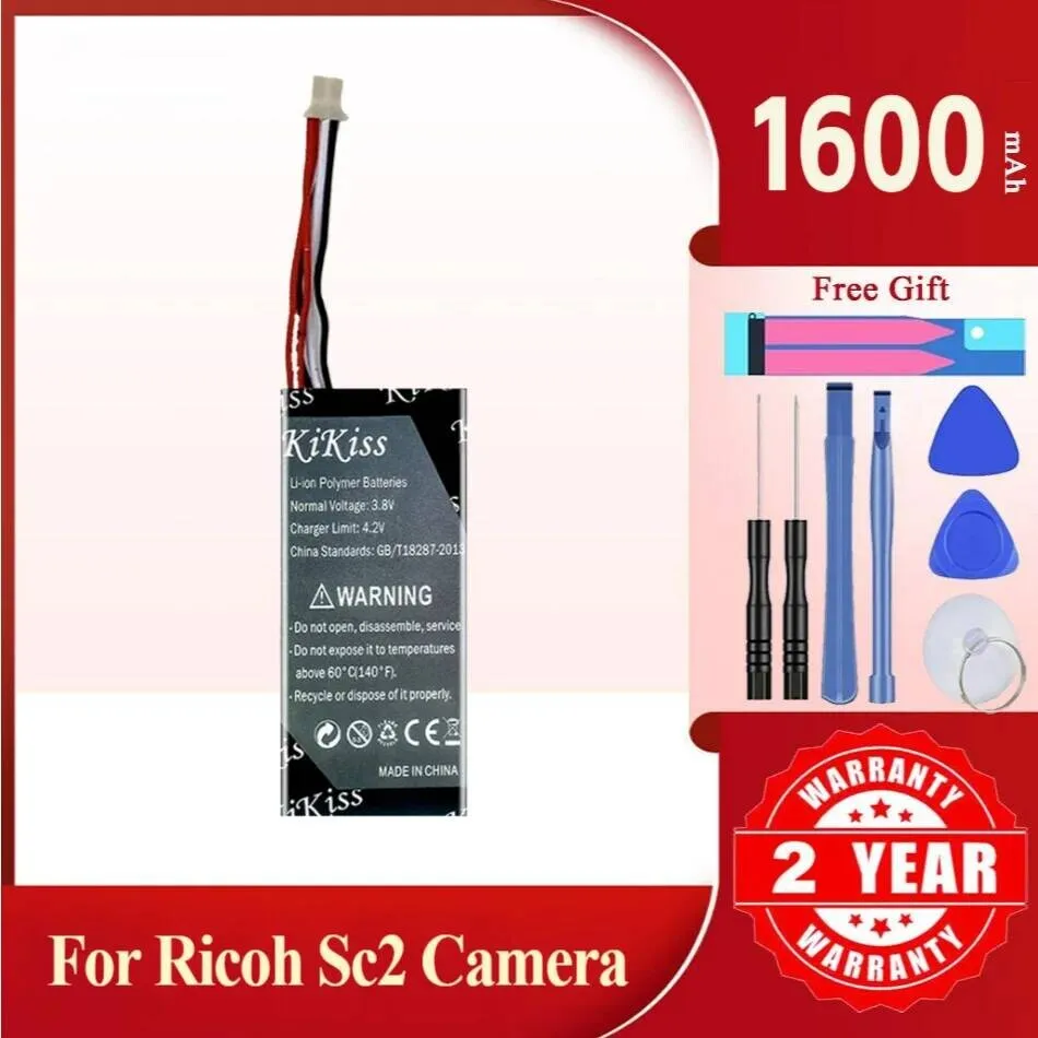 

Fast-Charging Rechargeable SC2 Camera Battery For Ricoh 1600Mah