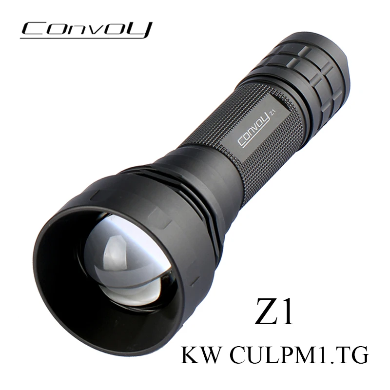 

Convoy Z1 KW CULPM1.TG Led Flashlight Zoomable 12 Groups High Power Linterna Hand Flash Light Zoom Lamp 21700 Lantern Camping