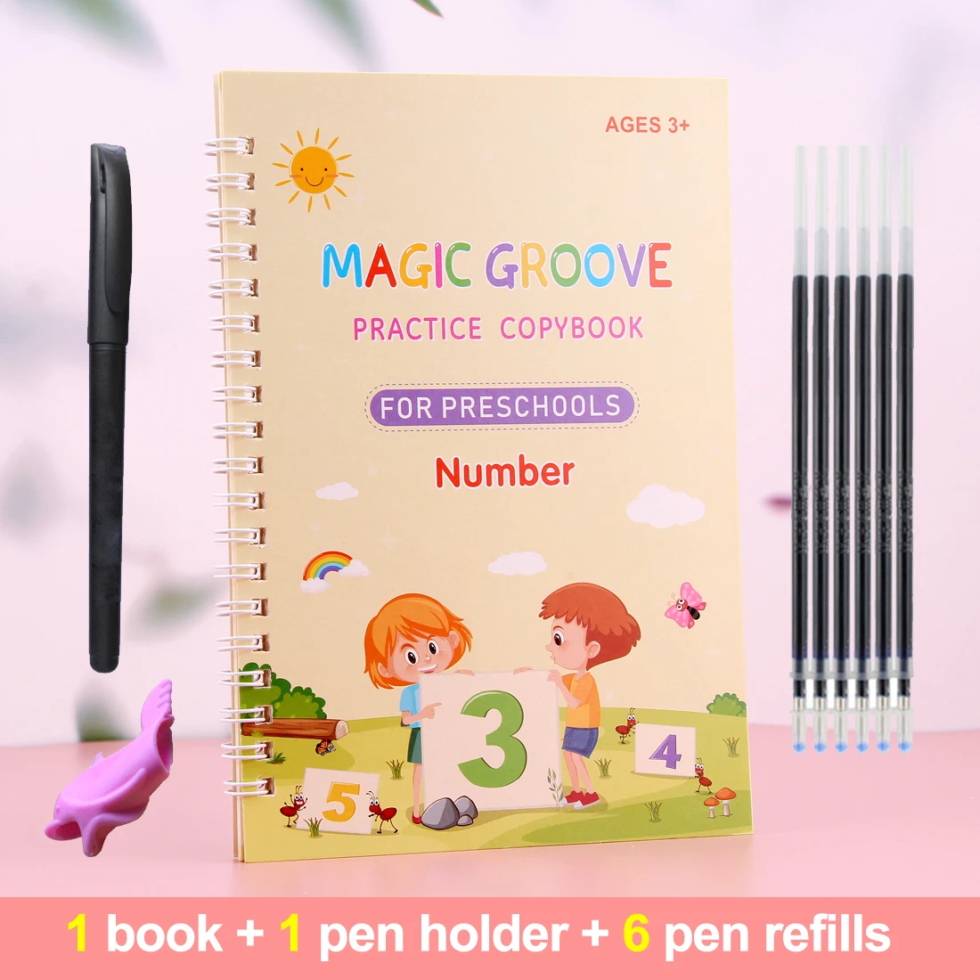 English Copybooks For Kids With Pen Practic Reusable Magical Writing Book Free Children Handwriting Learning