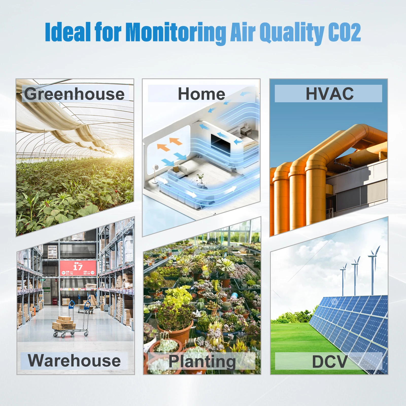 CT01 Monitoring CO2-gasanalysator CO2-sensor CO2-monitor met sonde