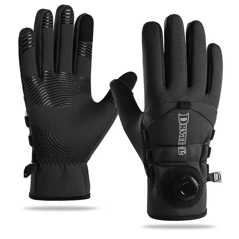 

Winter Warm Motorcycle Gloves for Men Women Extended Thickened Windproof and Waterproof Sports Touchscreen Skiing Cycling Gloves