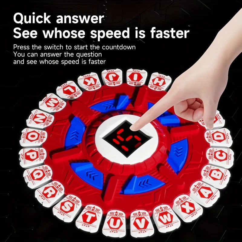 24キーのスペイン語アルファベットゲーム（デジタルディスプレイバージョン） – 楽しい脳トレ、速い思考力のためのボード/テーブルトップゲーム。