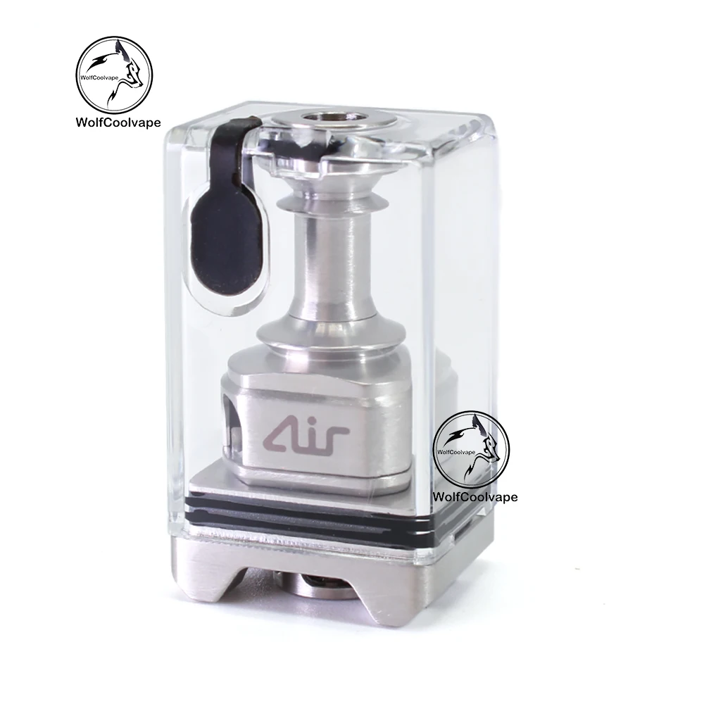 

Wolfcoolvape GKI Air Style RBA Tank Full Kit for Boro and Billet Devices - Silver, Multiple Resistance Options Available