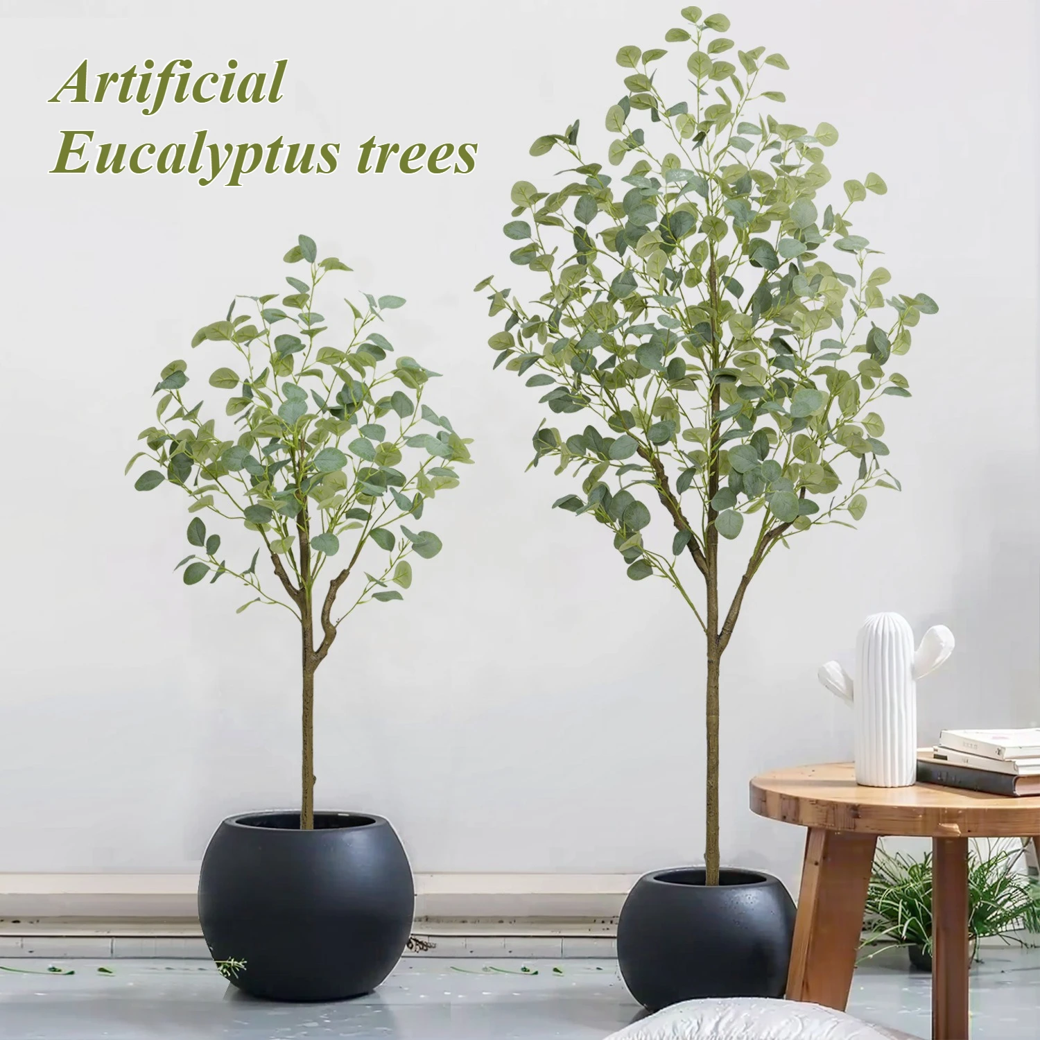 

Large Eucalyptus Trees Artificial Plants False Eucalyptus 90CM To 180cm Plastic False Plants Home Office Store Party Decoration