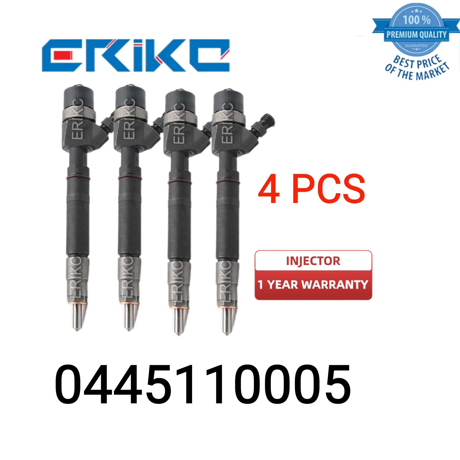 4 PCS 0445110005 Auto Engine Injector Assy 0 445 110 005 Original Injector 0445 110 005 Injection 0986435005 for MB: 6680700687