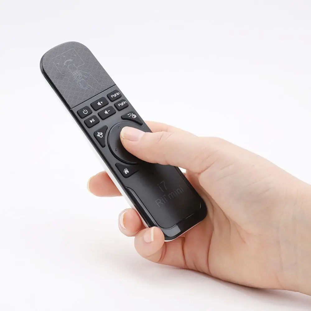 Rii KS07 2.4G bezprzewodowa kontrola pilot bezprzewodowa mysz dla inteligentny komputer TV Box z androidem