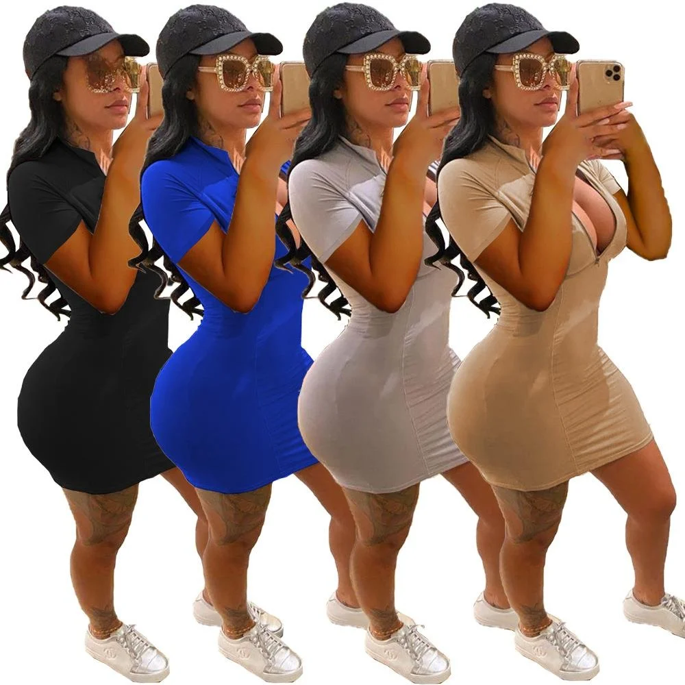 

Spor Zipper Dr Women's High Waist A-Line Skirt Polyester Fiber Sexy Sle ort Sve Busin Casual Zipper Dr