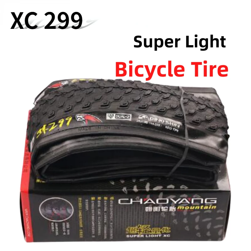 Foldable Mountain Bicycle Tire Super Light XC 299 120TPI Ultralight Black Tyre MTB 26/27.5/29*1.95 Cycling Parts 1pc