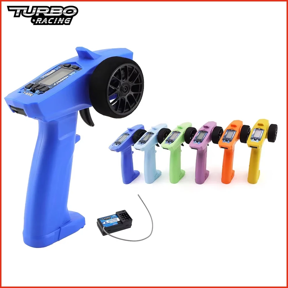 Turbo Racing P32 91803G-C 2.4G 4CH VT System LCD Display Radio Transmitter With RX41 Receiver For RC Car Truck Buggy Toys