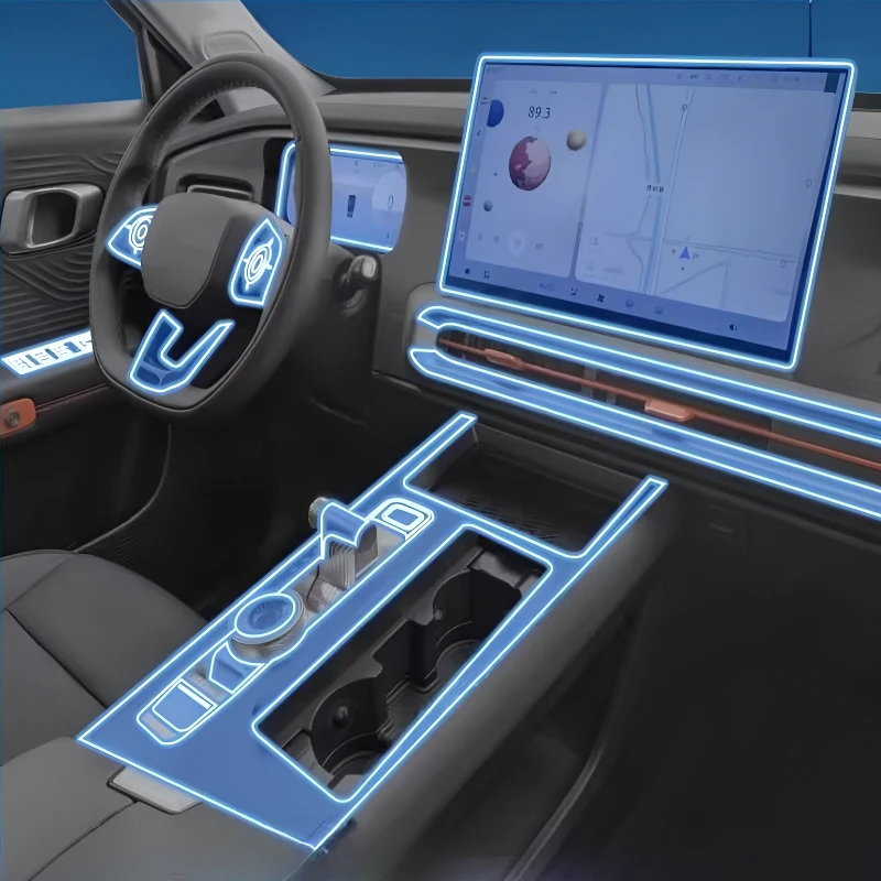 Für Beijing BJ30 26 Modelle Armaturenbrett Multimedia GPS Konsole Navigation Transparente Kratzschutzfolie Modifikation