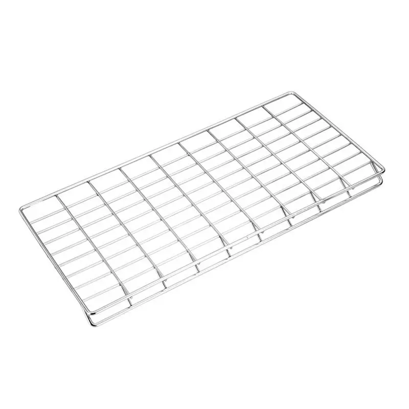 

AEB0-Stainless Steel Cake Mesh Grid Barbecue Net Cooling Baking Rack Nonstick Biscuit Bread Cookie BBQ Holder Shelf Kitchen