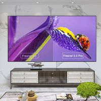 Projection Screen Fresnel 5.0 Pro Ambient Light Rejecting Fixed Frame  90 Inch Screen for Ultra Short Throw Projector  8K 3D