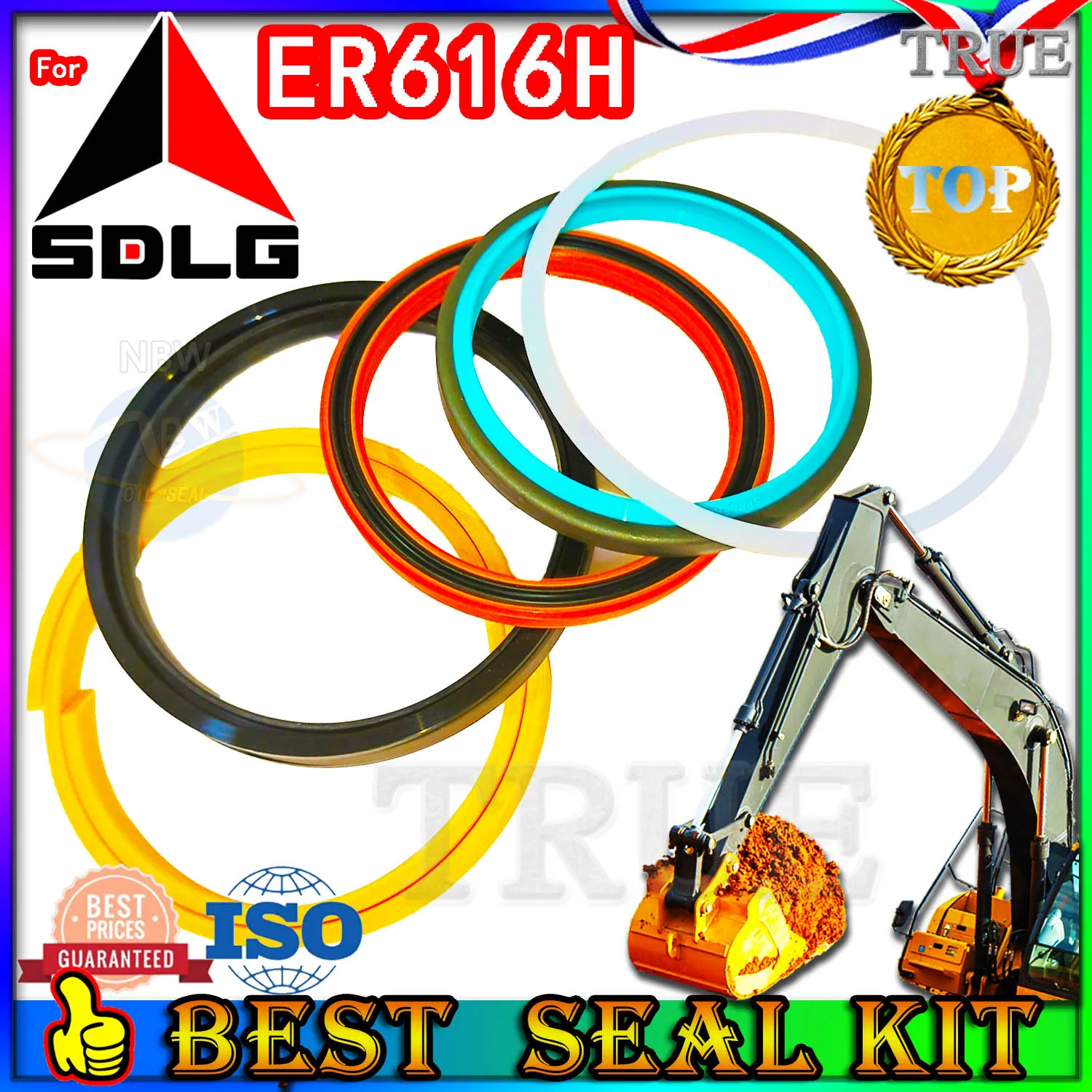 For SDLG ER616H Oil Seal Repair Kit Boom Arm Bucket Excavator Hydraulic Cylinder POSITIONING Backhoe Breaker Steering type Main