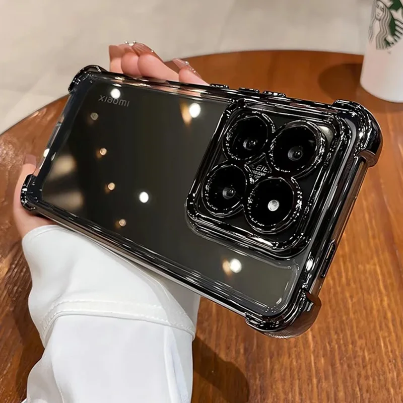 حافظة لهاتف Xiaomi Redmi 15 15C Note 15 13 Note 14 Pro Plus 13C 14C 4G 5G غطاء خلفي مطلي من السيليكون الشفاف المقاوم للصدمات #3
