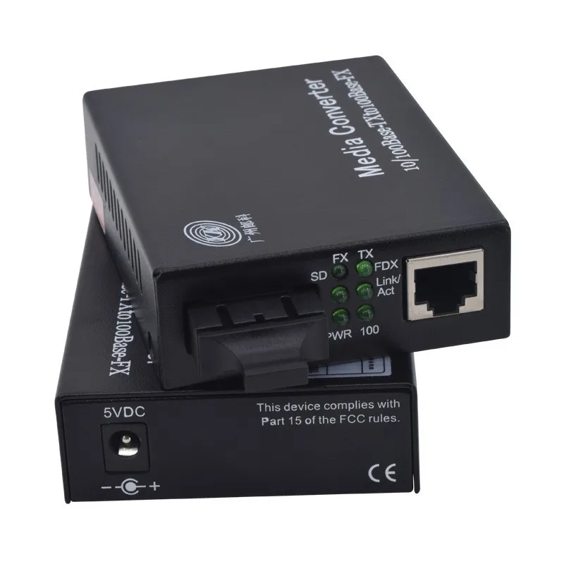 Fiber optic transceiver 100Mbps Gigabit 10Mbps single-mode multi-mode single-fiber dual fiber SC20 kilometers