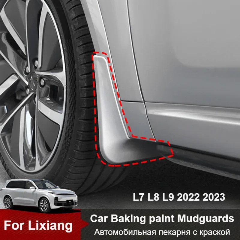 

For Li Lixiang L7 L8 L9 2022 2023 Car Non-destructive Baking Paint Mudguard Front Rear Wheels Fenders Fit Leading Ideal L7 L8 L9