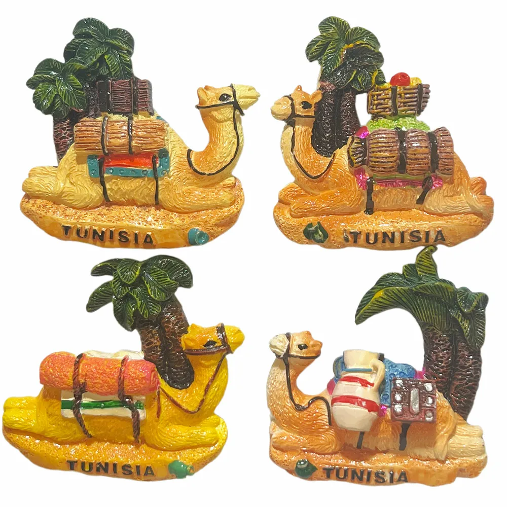 Tunisia 3D Camel Fridge Magnet, Resin Desert Souvenir, Gift & Collectible