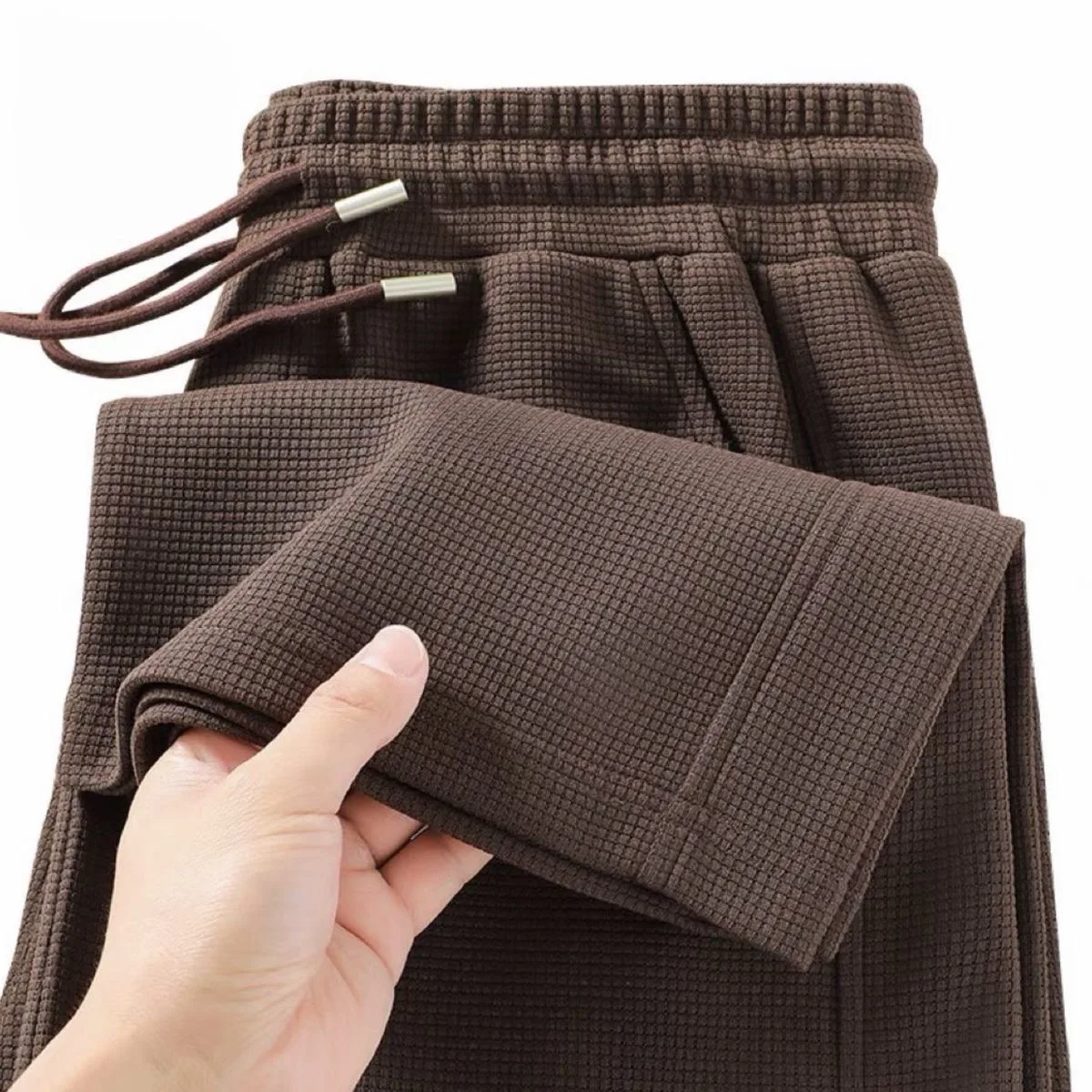 Pantaloni sportivi casual da uomo Abbigliamento da lavoro da esterno di grandi dimensioni Pantaloni lunghi dalla vestibilità ampia Comodo elastico in vita Sle giovanile