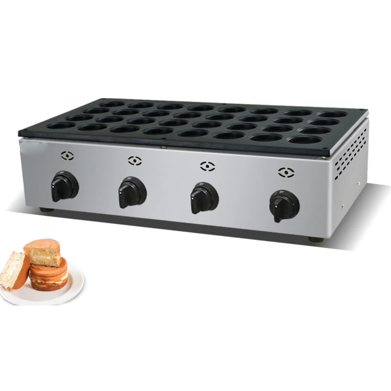 Stainless Steel Gas Red Bean Cake Making Machine Imagawayaki Maker 32 Holes Obanyaki Machine For Sale
