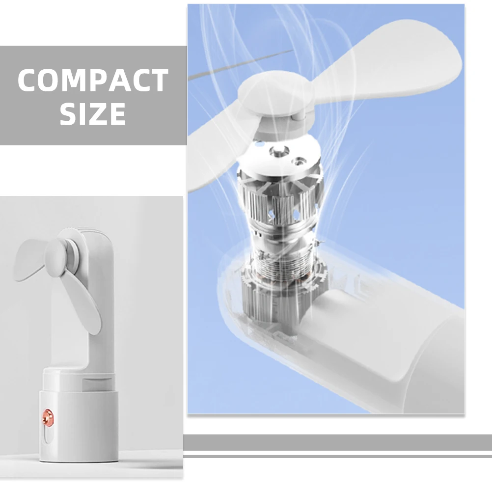 

Mini Handheld Fan 2000mAh USB Rechargeable 3-Speed Portable Personal Fan for Desk Outdoor Summer Travel Gift White