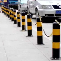 Stable Traffic Road Bollard Stanchions Parking Lot Barrier Steel Safety Street Bollard