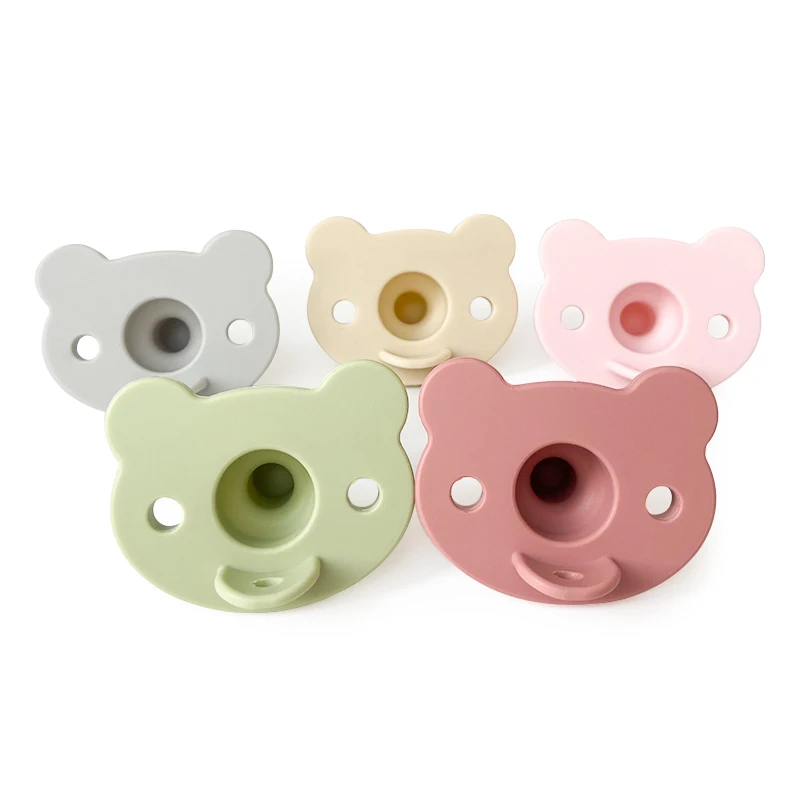 1Pcs Silicone Baby Pacifier Food Grade Silicone Newborn Soother BPA Free Cartoon Shape Silicone Nipple Baby Pacifier