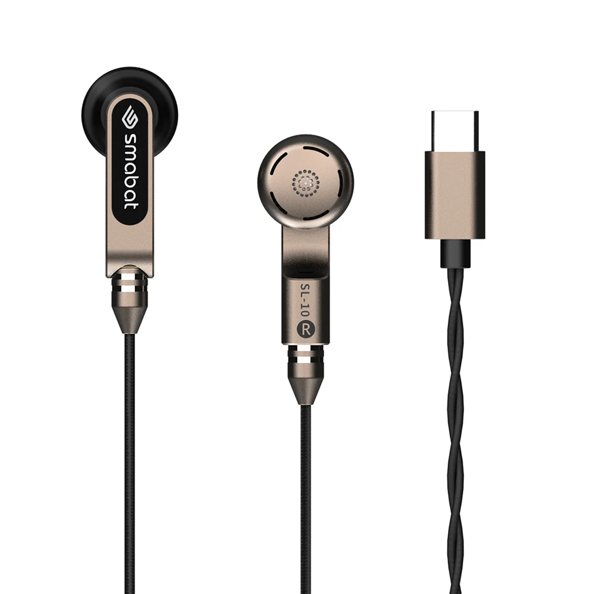 Smabat SL10 Headest Dual Dynamic Driver In-ear Earbud with MMCX Cable 3.5mm/ CX31993 HD Digital DAC Type-C Plug Music Earphone