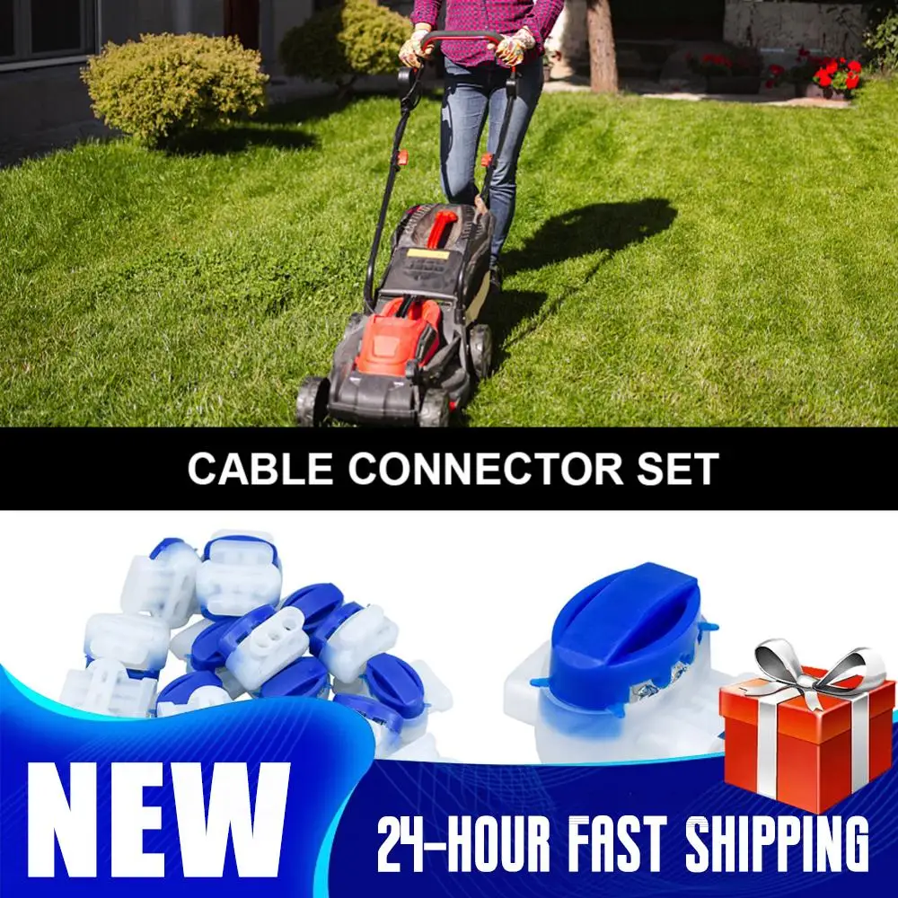 314 Connector 3-Wire Self-Stripping Terminal Blue Gel-Filled Waterproof Wire Connector For Robot Mower Boundary Line Repair