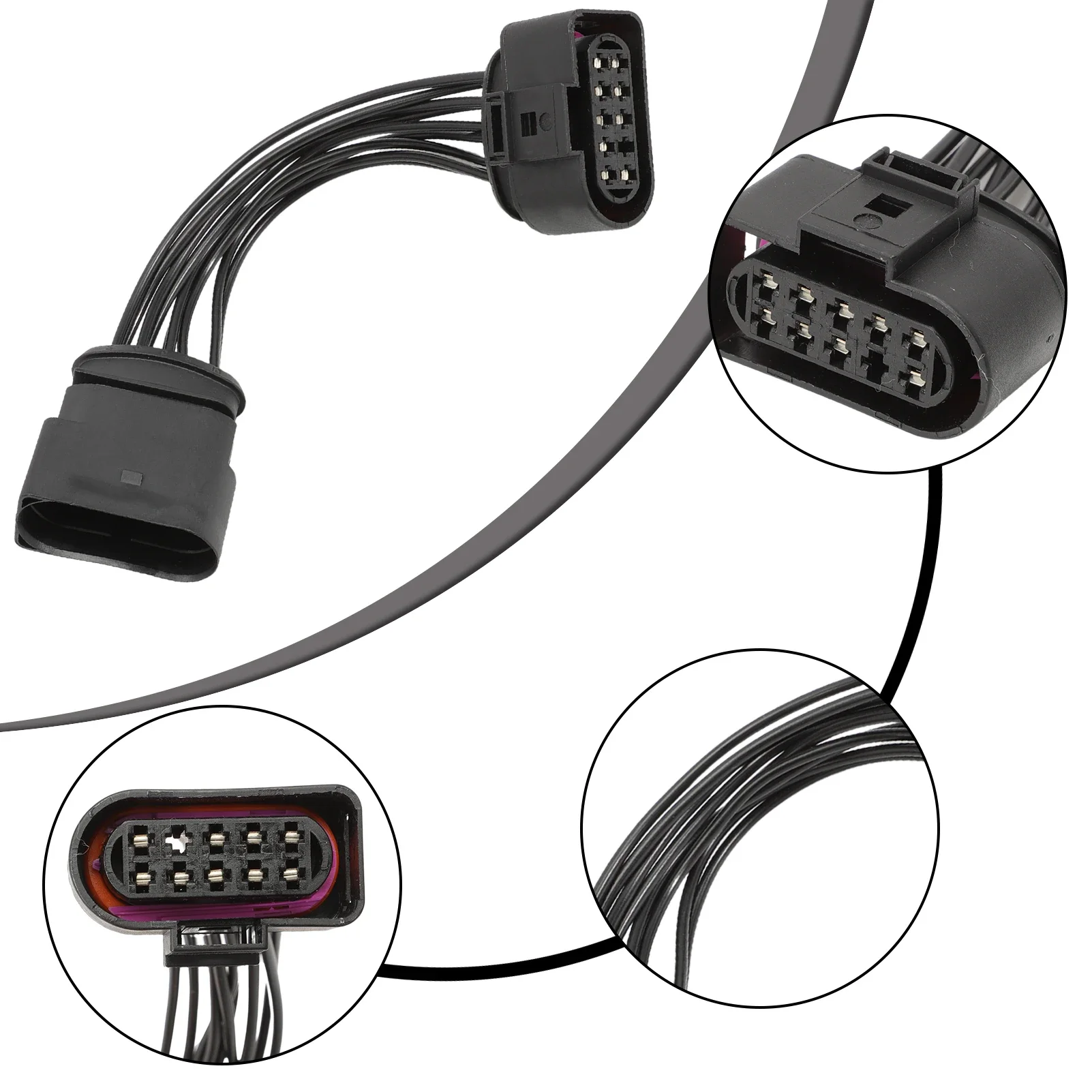 

Xenon Headlight Lamp Wiring Connector Pigtail Plug Socket FOR T5 to T5.1 T5.2 T6 Wiring Harness 1JO973835 6R0973735