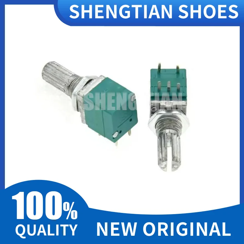 5pcs 5pin RV097NS single linked B5K B10K B20K B50K B100K B500K Turn Knurled Shaft Single Linear Rotary potentiometer