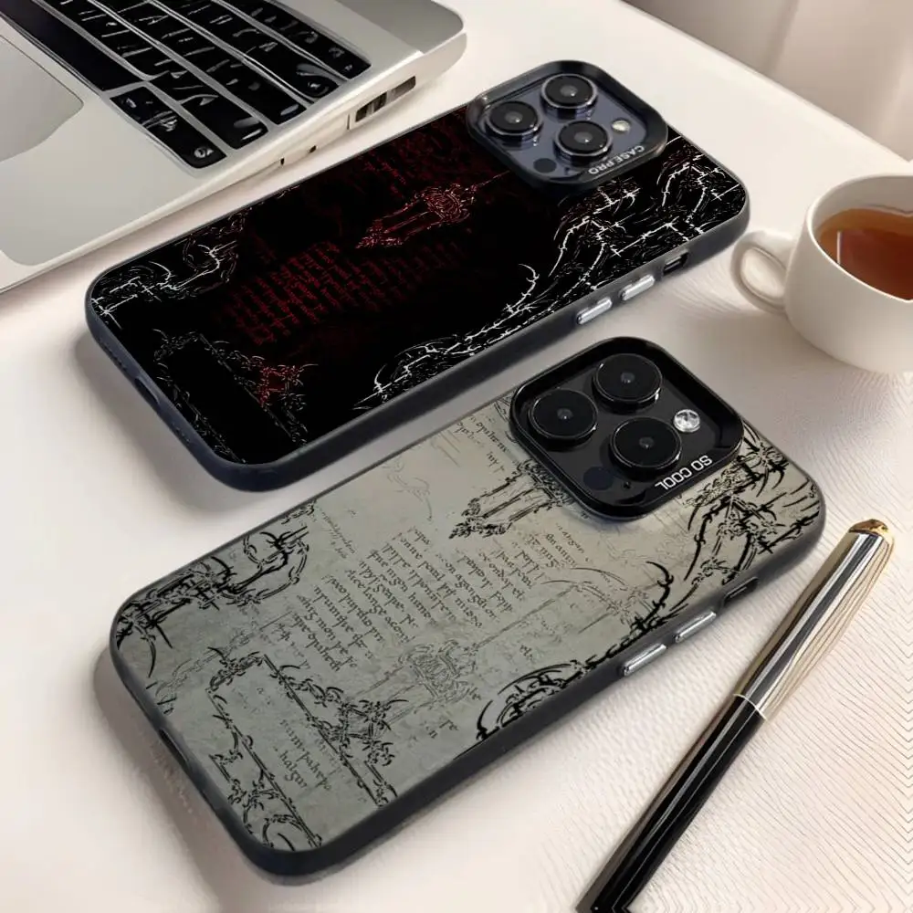 

Gothic coquette cybersigilism Phone Case For iPhone 16,15,14,13,12,11,8,7,Pro,Max,Plus,Mini,XS,SE Anti Fall Black Matte Hard