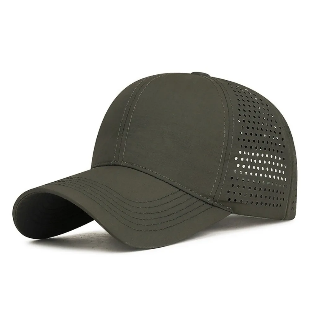 

Fashion Quick Dry Baseball Cap Adjustable Thin Mesh Outdoor Sun Hat UV Protection Snapback Sports Caps Hiking