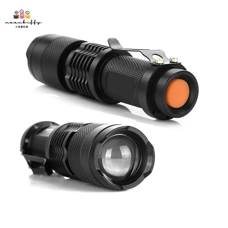 New Mini Flashlight Lumens CREE Q5 LED Torch AA/14500 Adjustable Zoom Focus Torch Lamp Penlight Waterproof for Outdoor