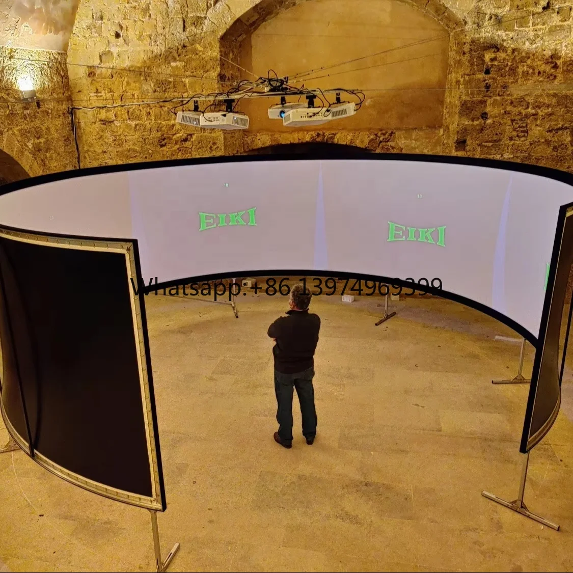 Customized 180 Degree Curved Projection Screen From 180 to 360 Degree for Flight Simulator