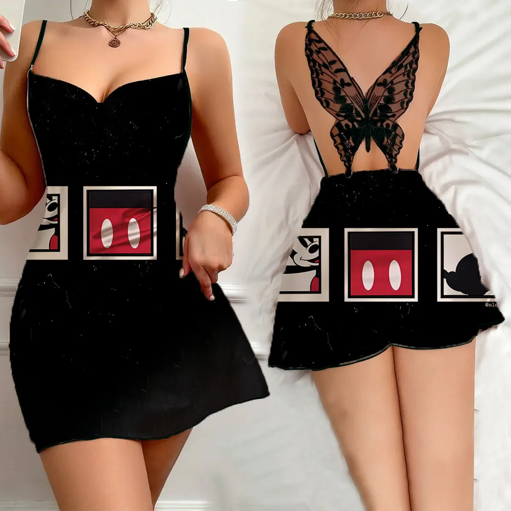 

Night Wear Woman Sexy Pajamas for Women Sleep Dress Disney 2024 Sleepwear Women's Nightwear Romantic Lingeries Nighty Skirt New